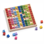 Jeu en Bois Table de Multiplication 5