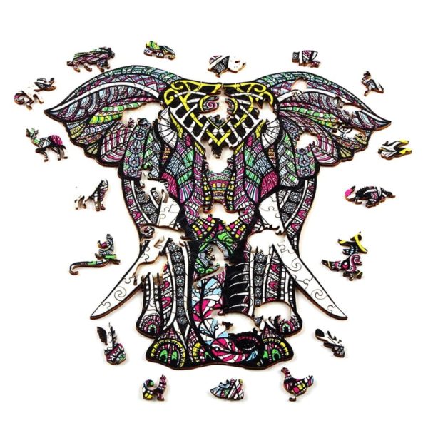Puzzle en Bois Éléphant 3
