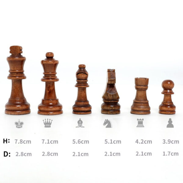 Jeu d&rsquo;Échec en Bois Luxueux 4