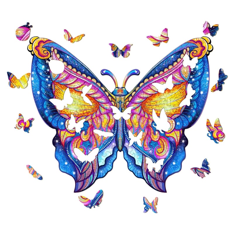 Puzzle en Bois Papillon Illusionniste 8