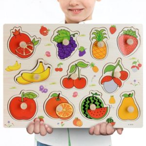 Puzzle en Bois Bébé Fruits et Légumes