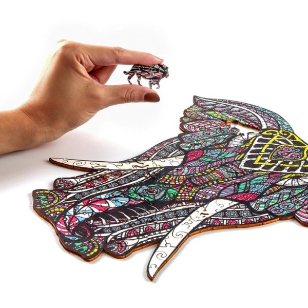 Puzzle en Bois Éléphant 5