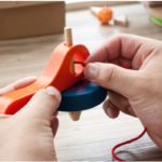 Toupie en Bois Avec Fil 6