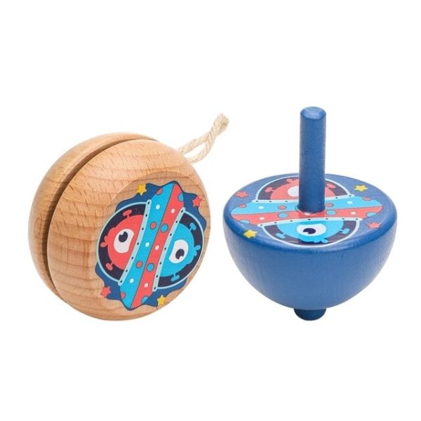 Yo-yo et Toupie en Bois 4