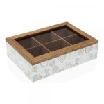 Boîte à Thé en Bois Coeur 3