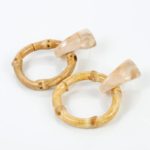 Boucles d&rsquo;Oreilles Africaine en Bois 3
