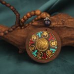 Collier Tibétain en Bois 6