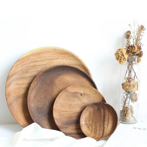 Assiettes en Bois de tailles différentes 2