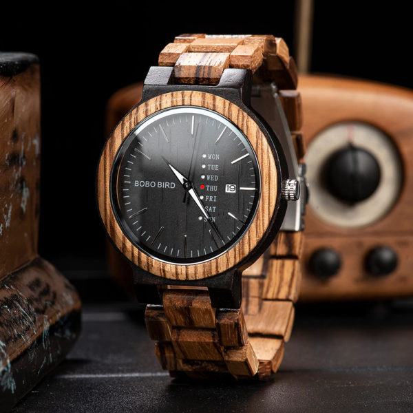 Montre en Bois d&rsquo;Acacia 2