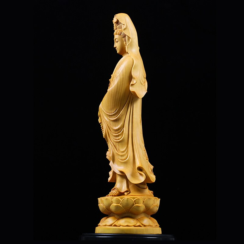Cadre De Maquette D'affiche Avec Statue De Bouddha