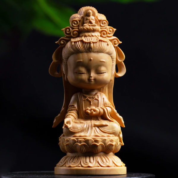 Statue Japonaise en Bois 2