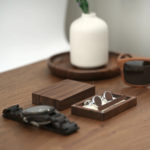 Boutons de Manchette en Bois Foncé 4