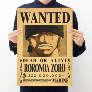 Affiche Wanted Roronoa Zoro