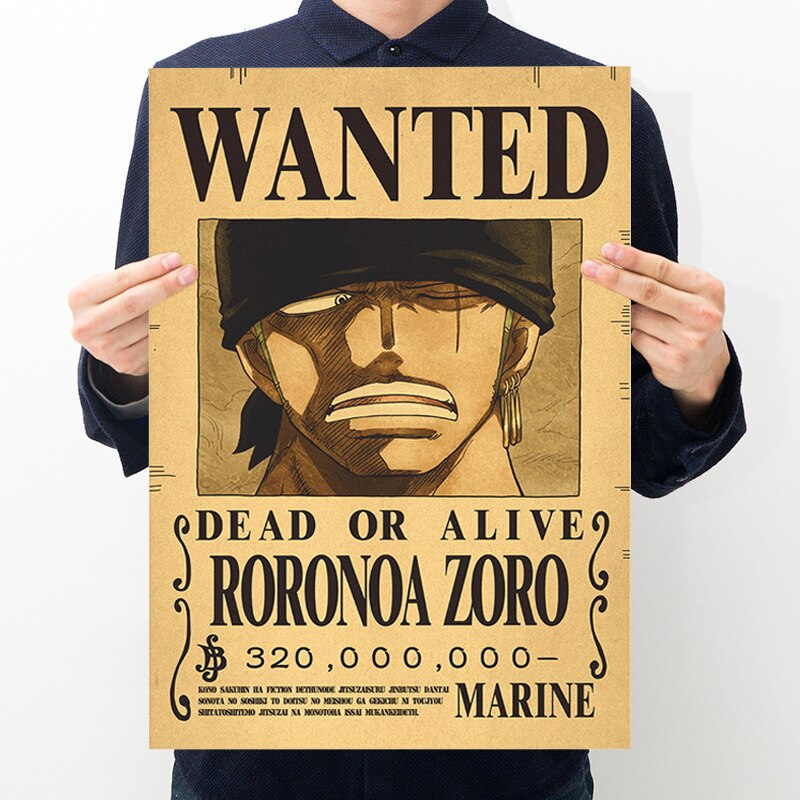 Affiche Wanted Roronoa Zoro 8