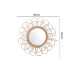 Miroir en Osier Style Bohème 8