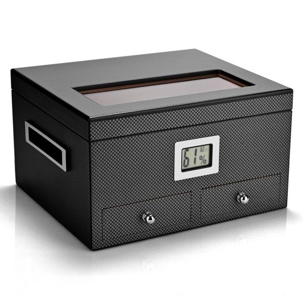 Boîte à Cigares Noir en Bois 2