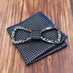 Nœud Papillon en Bois Avec Serviette de Costume 5