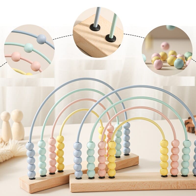 Abacus en bois Montessori pour enfants 7