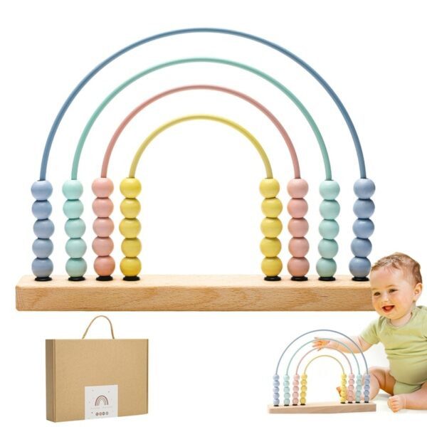 Abacus en bois Montessori pour enfants 2