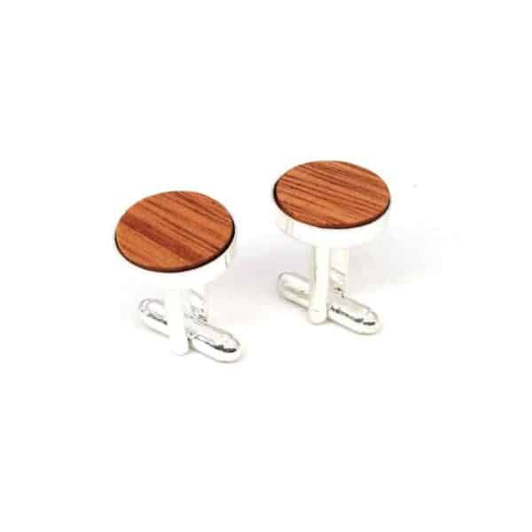 Boutons de manchette en bois pour hommes de haute qualité 3