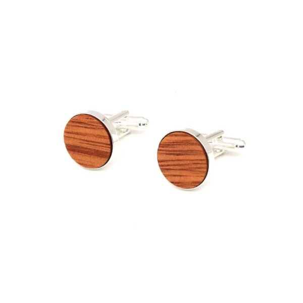 Boutons de manchette en bois pour hommes de haute qualité 5