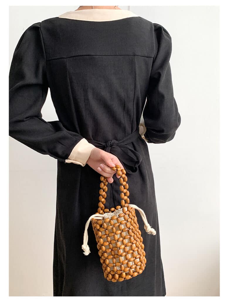 Sac en perles de bois pour femmes 8