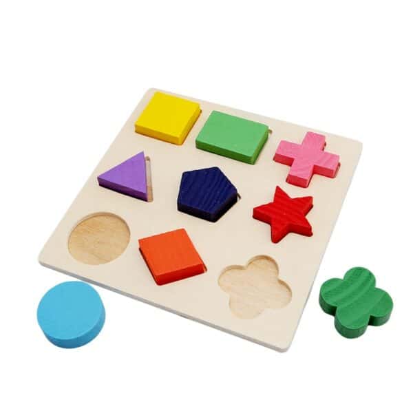 Puzzle en bois Montessori pour bébé 2