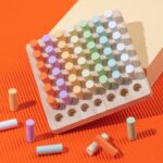 Planche de préhension en bois colorée 5