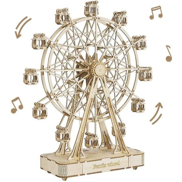 Puzzle 3d grande roue en bois 2