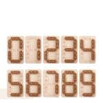 Puzzle en bois de numération 5