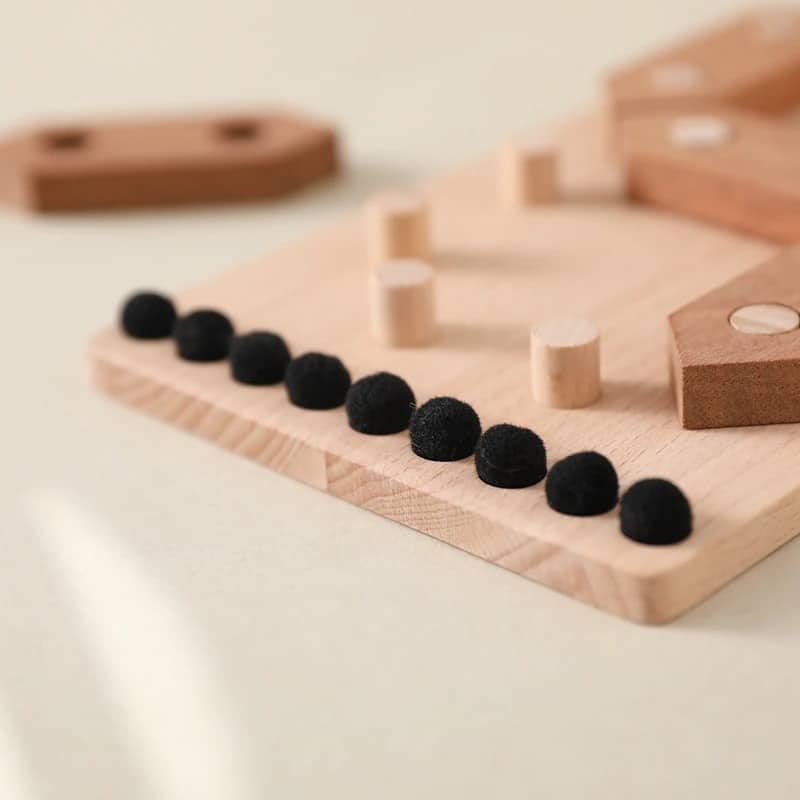 Puzzle en bois de numération 12