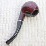 Pipe classique rouge marbrée en imitation bois 3