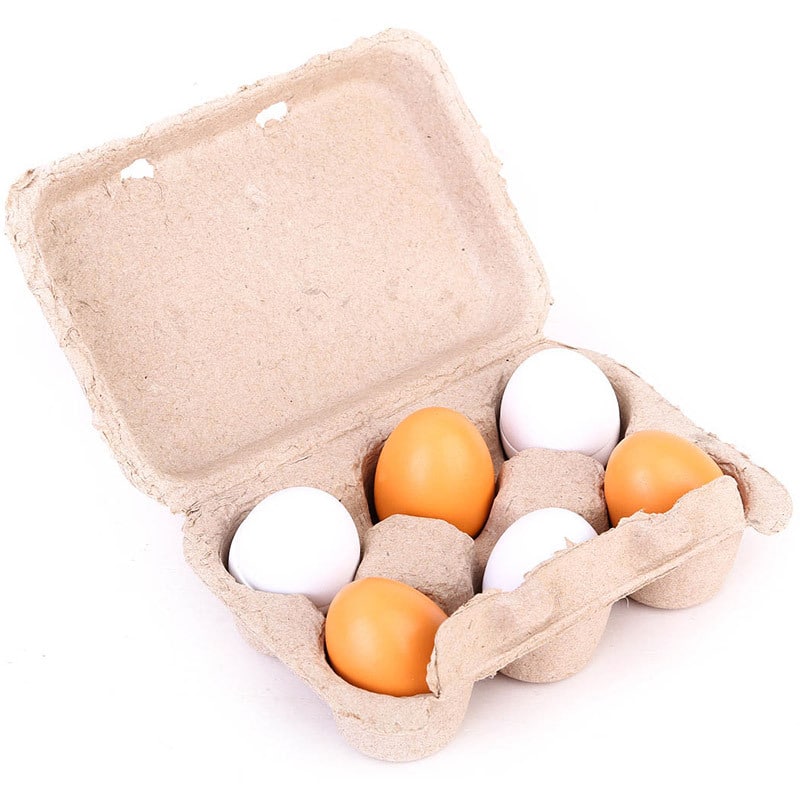 Jeu de simulations d’œufs en bois pour enfants 10
