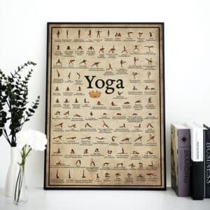 Peinture sur toile imprimée murale de yoga 2