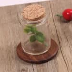 Dessous de verre rond en bois de noyer durable 3