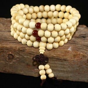 Bracelet bouddhiste, avec perles en bois 2