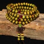 Bracelet bouddhiste, avec perles en bois 5