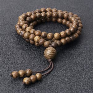 Bracelet/collier de perles en bois, spirituel 2
