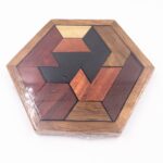 Puzzle 3D en bois de formes géométriques 4