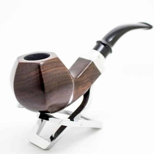 Pipe en bois avec tube filtrant coudé 2