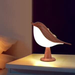 Décoration bois lumière de chevet en forme d’oiseau 2