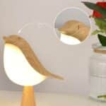 Décoration bois lumière de chevet en forme d’oiseau 8