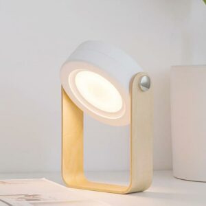 Décoration bois veilleuse LED pliable avec poignée