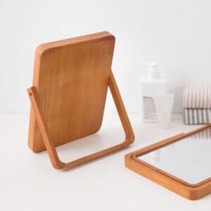 Miroir Rectangulaire en Bois de Style Européen pour Maquillage 2