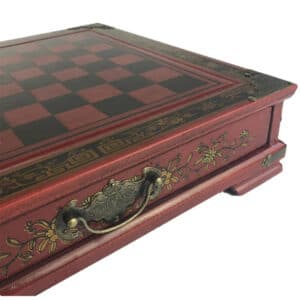 Jeu d’Echec en Bois et Résine de Style Rétro 2