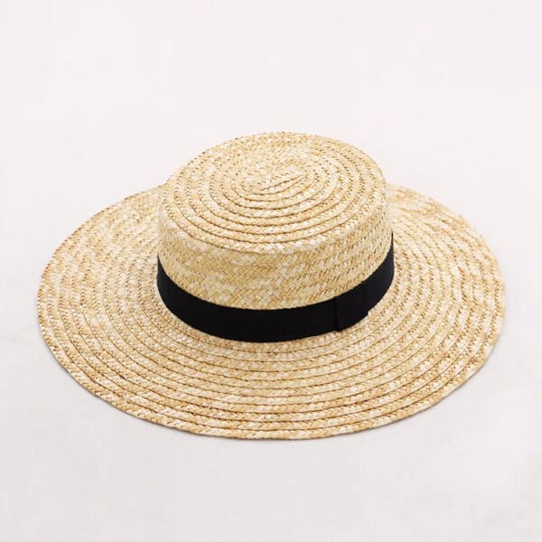 Chapeau de Paille avec Bandeau Noir 2