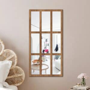 Miroir rectangulaire en bois design