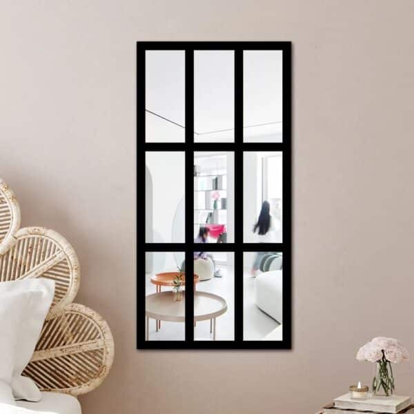 Miroir rectangulaire en bois design 4